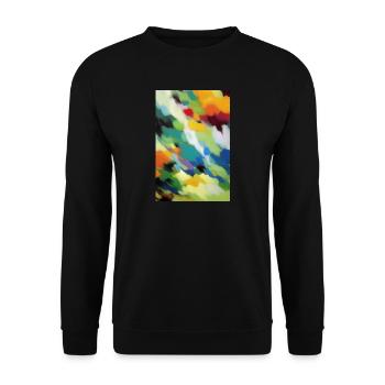 Muster und Formen - Unisex Pullover - Schwarz - Vorne - Alina (178cm) & Michal (187cm)