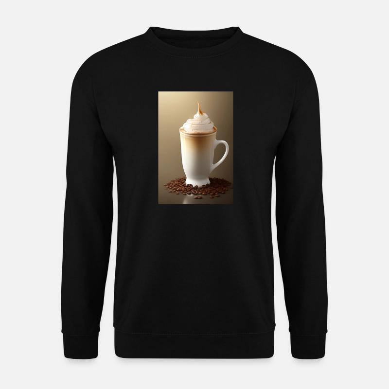 Café, grains de café - Sweat-shirt Unisexe - noir