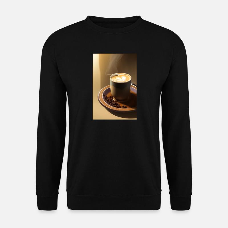 Kaffee, Kaffeebohnen - Unisex Pullover - Schwarz