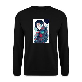 Geisha - Sweat-shirt Unisexe - noir - Devant - Alina (178cm) & Michal (187cm)