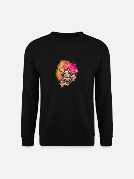 Angry dragon face - Unisex Sweatshirt - black