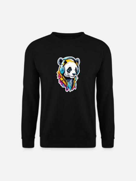 Panda - Unisex Sweatshirt - black