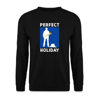 Hache déclaration bois bois bûcheron boiseries - Sweat-shirt Unisexe - noir - Devant - Alina (178cm) & Michal (187cm)