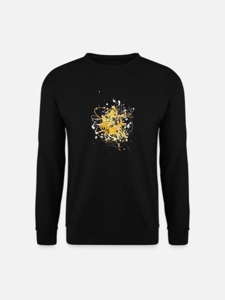 Jauneblanc.Éclaboussure - Sweat-shirt Unisexe - noir