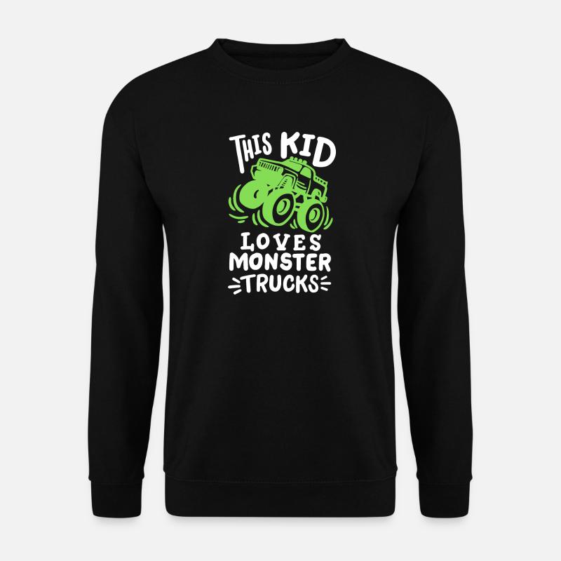 Monstertrucks für Kinder - Unisex Pullover - Schwarz