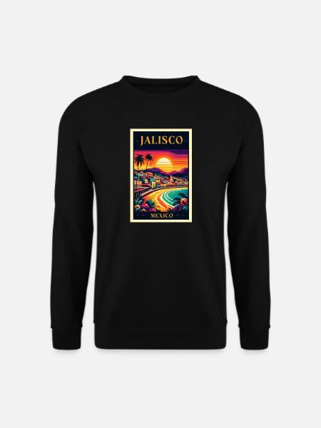 Jalisco Mexico sunset design - Unisex Sweatshirt - black