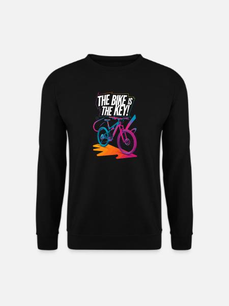 Vibrant Bicycle Enthusiasm Design - Unisex Sweatshirt - black