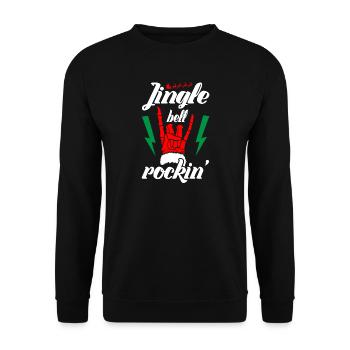 Jingle bell Rockin Musique de Noël - Sweat-shirt Unisexe - noir - Devant - Alina (178cm) & Michal (187cm)