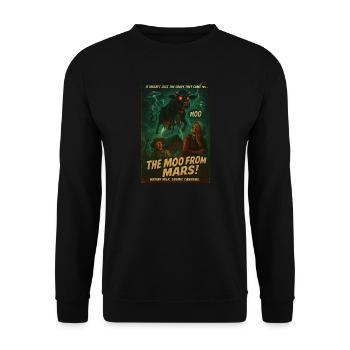 Le Moo de Mars - Sweat-shirt Unisexe - noir - Devant - Alina (178cm) & Michal (187cm)