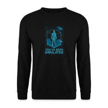 Simulated by the Basilisk - Unisex Pullover - Schwarz - Vorne - Alina (178cm) & Michal (187cm)