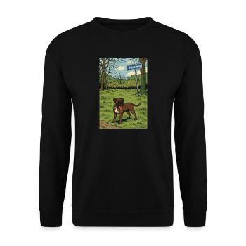 Mäxelweg – Boxer love in the countryside - Unisex Sweatshirt - black - Front - Alina (178cm) & Michal (187cm)