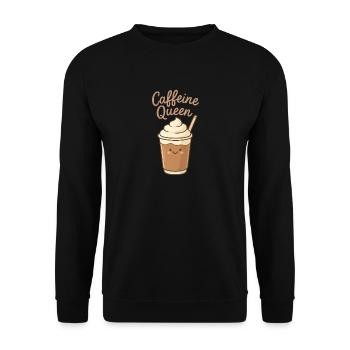 Caffeine Queen – Pour les amateurs de caféine - Sweat-shirt Unisexe - noir - Devant - Alina (178cm) & Michal (187cm)