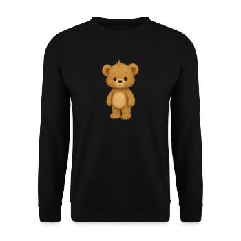 Nounours - Sweat-shirt Unisexe - noir - Devant - Alina (178cm) & Michal (187cm)