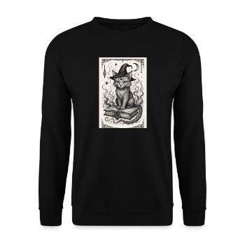 Witchy Yuumi - Unisex Sweatshirt - black - Front - Alina (178cm) & Michal (187cm)