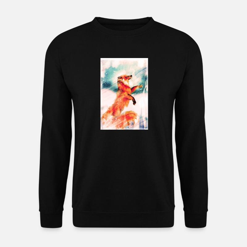 Winter Fuchs. - Unisex Pullover - Schwarz