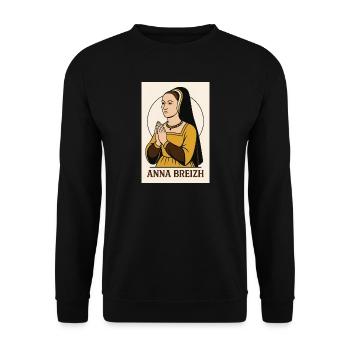 Anna Breizh / Anne of Brittany - Unisex Sweatshirt - black - Front - Alina (178cm) & Michal (187cm)
