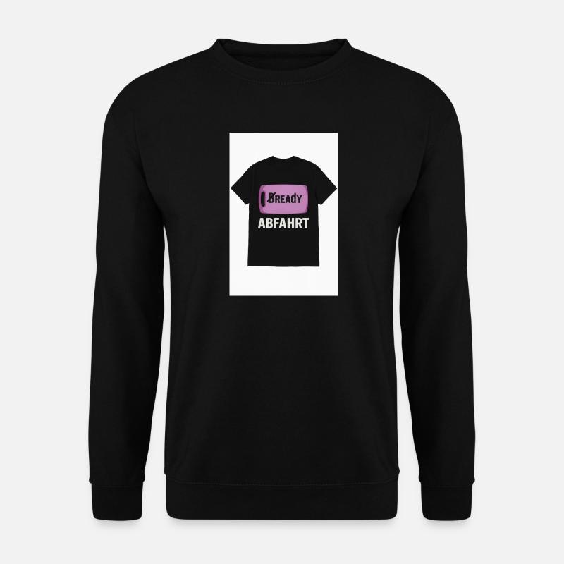 Bready Abfahrt T-Shirt mit Backwaren-Motiv - Unisex Pullover - Schwarz