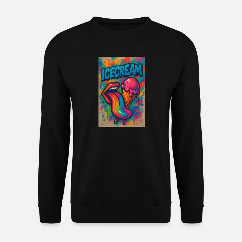 ICECREAM - Unisex Pullover - Schwarz