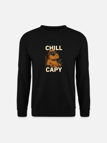Chill Capybara Style - Unisex Pullover - Schwarz