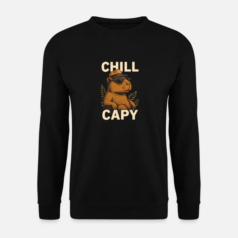 Chill Capybara Style - Unisex Sweatshirt - black
