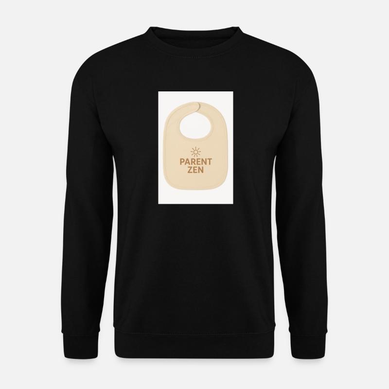 Cool Zen Baby Bib - Unisex Sweatshirt - black