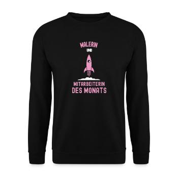 Best Painter Employee of the Month Painting - Unisex Sweatshirt - black - Front - Alina (178cm) & Michal (187cm)