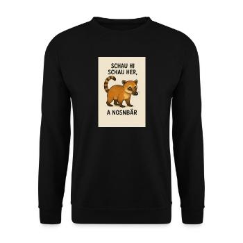 Nosnbär - Sweat-shirt Unisexe - noir - Devant - Alina (178cm) & Michal (187cm)
