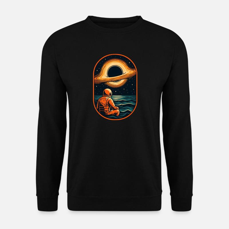 Cosmic Explorer Astronaut Artwork - Unisex Sweatshirt - black