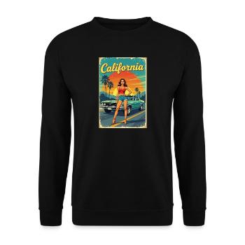 Croisière California Dream R04 - Sweat-shirt Unisexe - noir - Devant - Alina (178cm) & Michal (187cm)