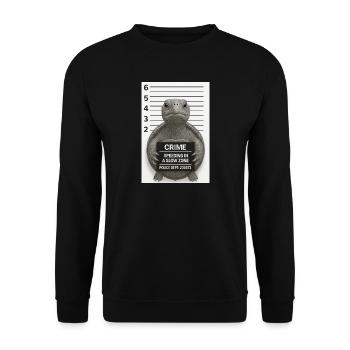 Turtle – Too fast for the territory - Unisex Sweatshirt - black - Front - Alina (178cm) & Michal (187cm)