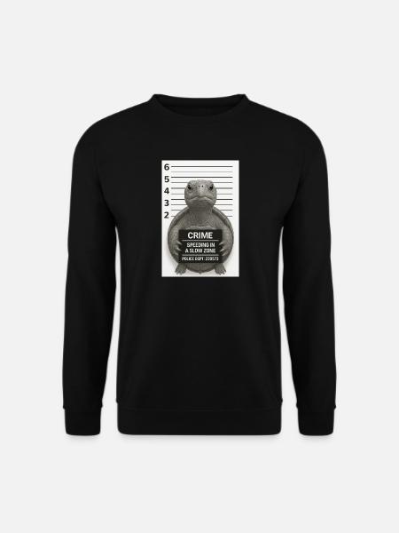 Schildkröte – Zu schnell fürs Revier - Unisex Pullover - Schwarz