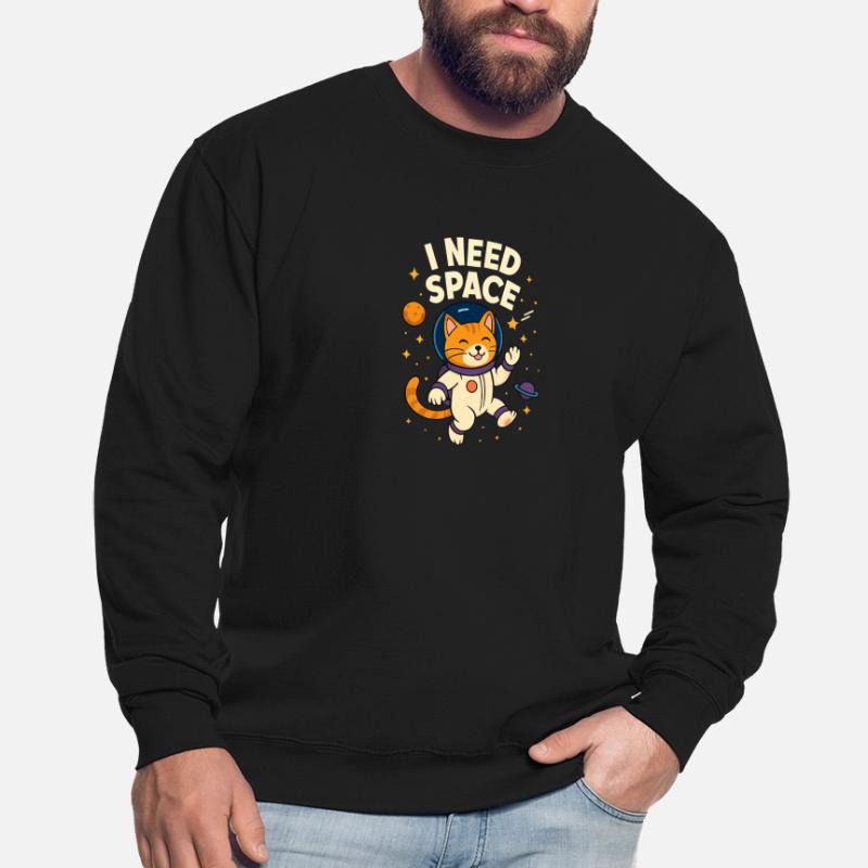 Mignon chat astronaute de l’espace Sweat-shirt Unisexe