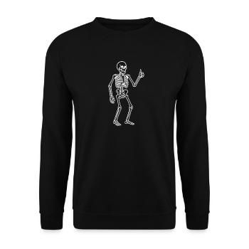 Danseuse squelette rayonnante - Sweat-shirt Unisexe - noir - Devant - Alina (178cm) & Michal (187cm)