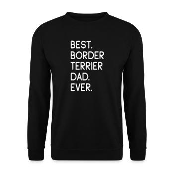 Border Terrier - Sweat-shirt Unisexe - noir - Devant - Alina (178cm) & Michal (187cm)