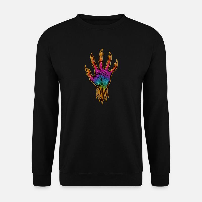 Golden Rainbow Claw | Claw makes cracks - Unisex Sweatshirt - black