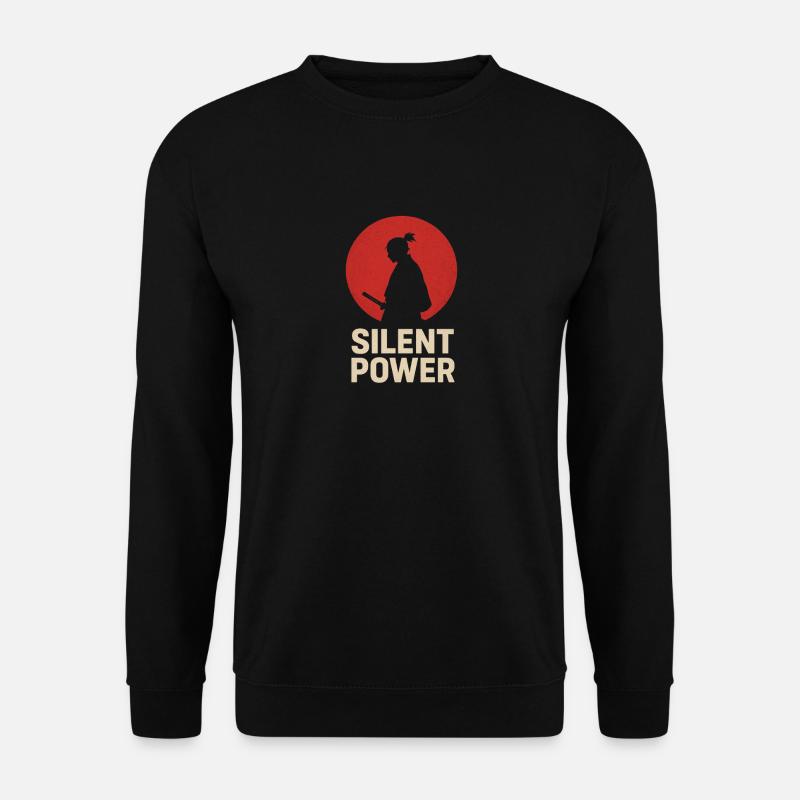Silent Power with Katana - Unisex Sweatshirt - black