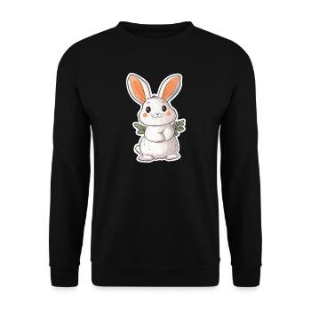 Hare - Unisex Sweatshirt - black - Front - Alina (178cm) & Michal (187cm)
