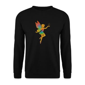 Golden Fairy Wings Rainbow Magic - Unisex Sweatshirt - black - Front - Alina (178cm) & Michal (187cm)