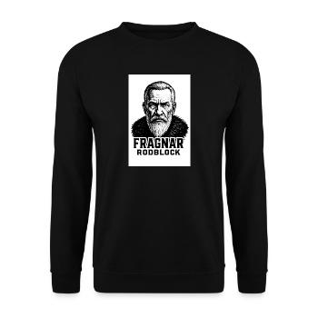 Fragnar Rodblock Viking Portrait - Unisex Sweatshirt - black - Front - Alina (178cm) & Michal (187cm)