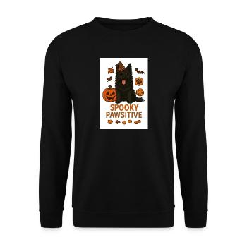 Pawsitive effrayant - Sweat-shirt Unisexe - noir - Devant - Alina (178cm) & Michal (187cm)