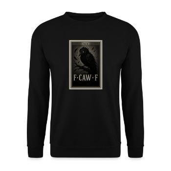 Schwarzer Rabe - F-CAW-F - Unisex Pullover - Schwarz - Vorne - Alina (178cm) & Michal (187cm)