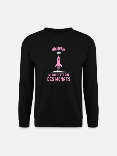 Best Female Bricklayer Employee of the Month Masonry - Unisex Sweatshirt - black
