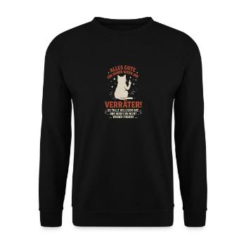 Farewell colleague Farewell gift Job change - Unisex Sweatshirt - black - Front - Alina (178cm) & Michal (187cm)