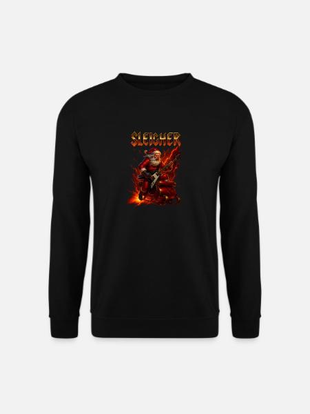 Heavy Metal Santa Sleigher - Unisex Sweatshirt - black