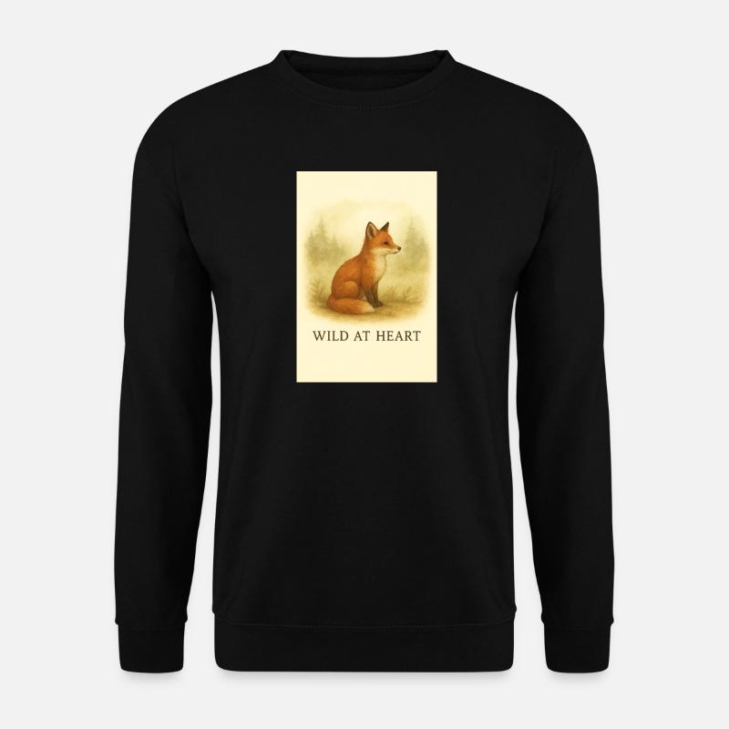Wild Fox in Nature - Unisex Sweatshirt - black