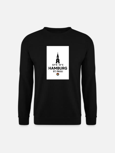 Hamburg St Pauli Koord Marker - Unisex Pullover - Schwarz