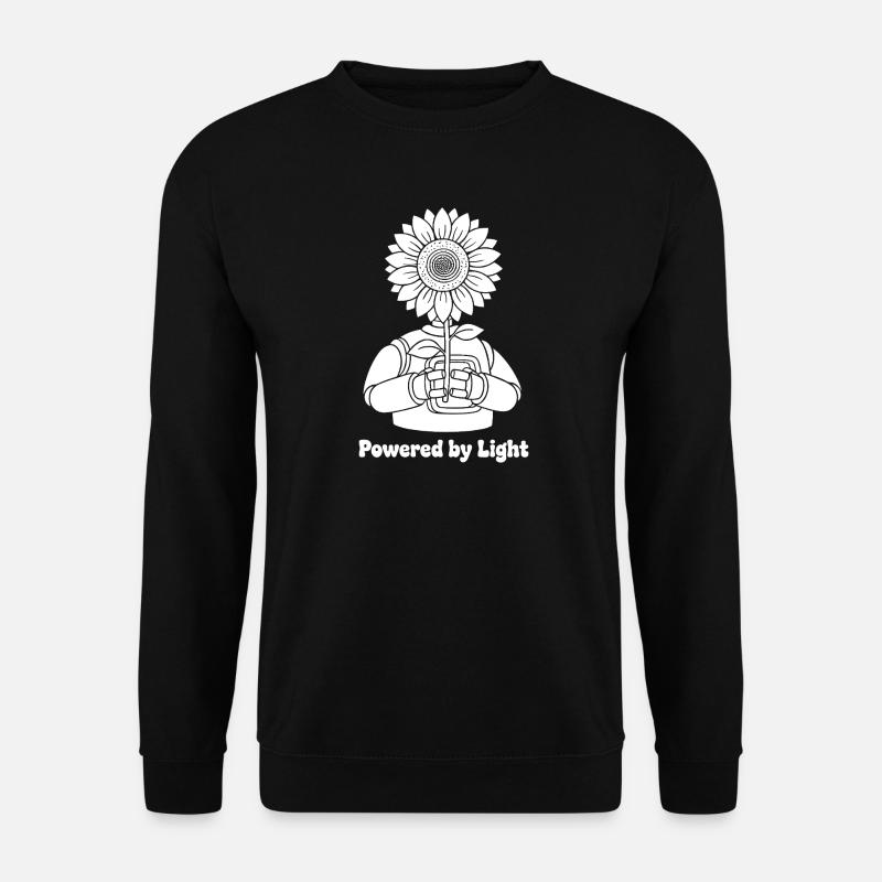 Sonnenblume in Händen Lichtkraft - Unisex Pullover - Schwarz