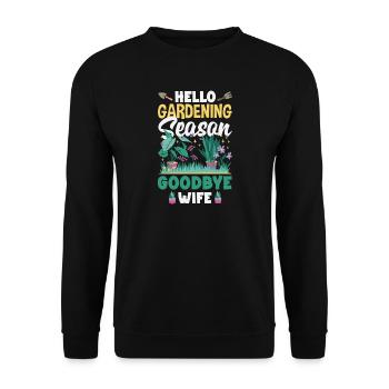Garten- Und Pflanzenliebhaber Geschenke - Unisex Pullover - Schwarz - Vorne - Alina (178cm) & Michal (187cm)