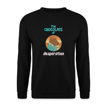 The Chocolates of Desperation - Unisex Sweatshirt - black - Front - Alina (178cm) & Michal (187cm)