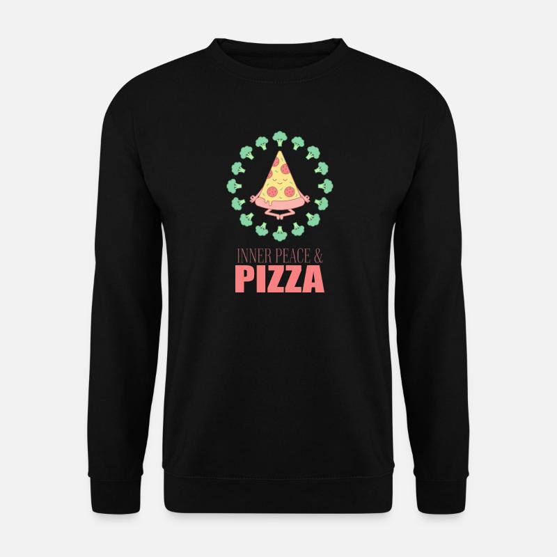 Inner Peace Pizza Yoga - Unisex Pullover - Schwarz